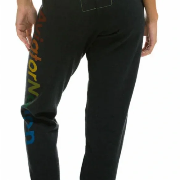 Aviator Nation Dark Gray Sweatpants charcoal size S woman - Picture 3 of 6